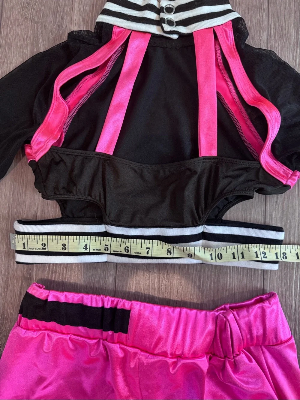 Revolution Kids Dance Costume - Black and Hot Pink Two-Piece Set